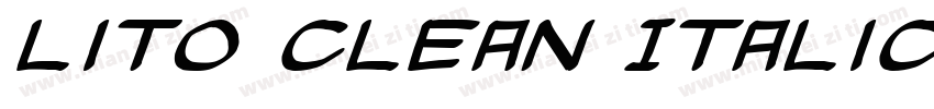 Lito Clean Italic字体转换